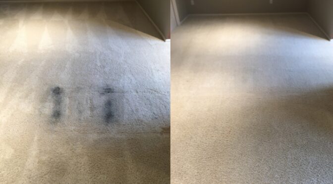 Recliner Grease Stain Removed